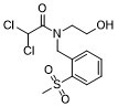 Acetamide, 2,2-dichloro-N-(2-hydroxyethyl)-N-(o-(methylsulfonyl)benzyl)- 3570-99-8